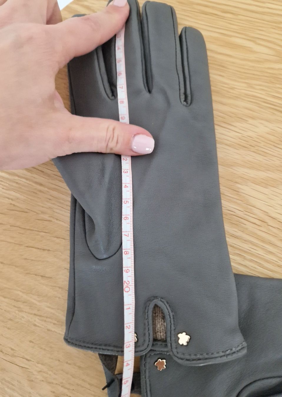 Guanti & manicotti: Ted Baker Handschuhe Leder Wolle Grau – Nuovo (secondo la descrizione) da Erlinsbach SO venduto da ULIKH 7