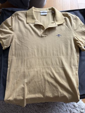 Gant Slim Fit Polo Shirt - Size M - Mustard Yellow 👕