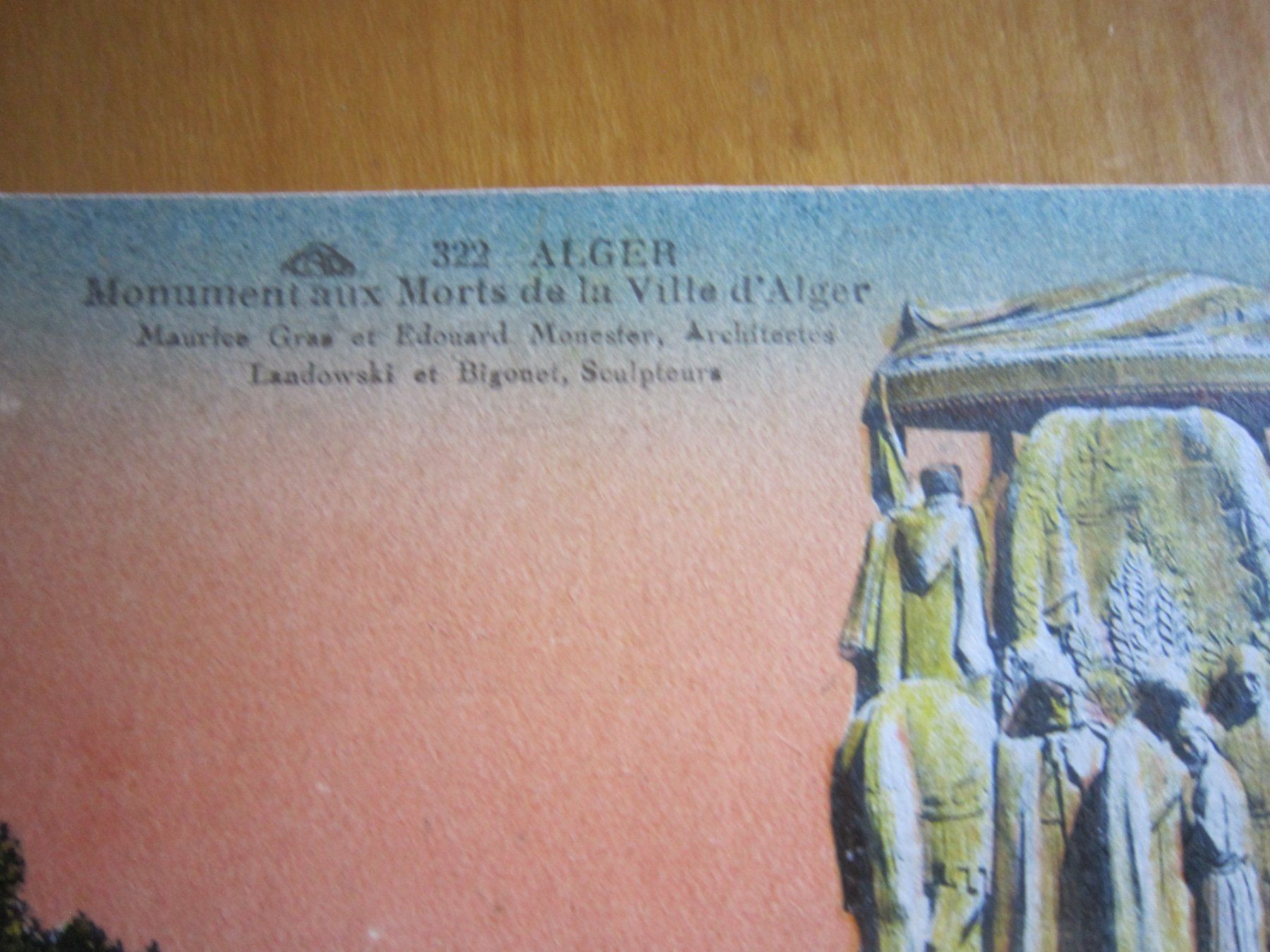 Ansichtskarten: Antike Postkarte ALGER – Gebraucht aus Gordola von Polentaefung 1