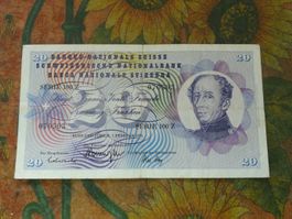 SUISSE  20  Francs  1974  (0593)  Billet