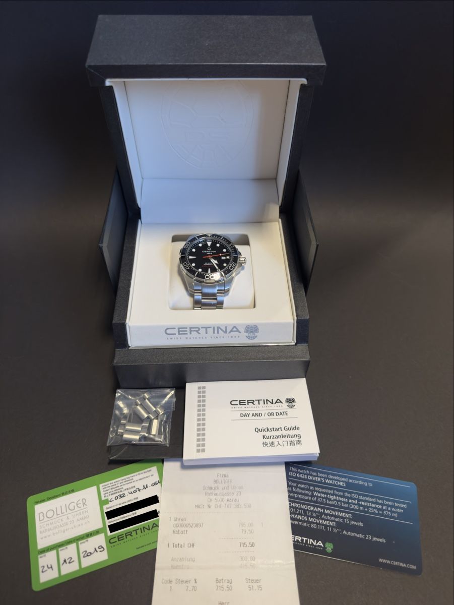 Certina Orologi: Certina DS Action Diver Powermatic 80 | Full Set – Usato da Niederlenz venduto da chr.stella 1