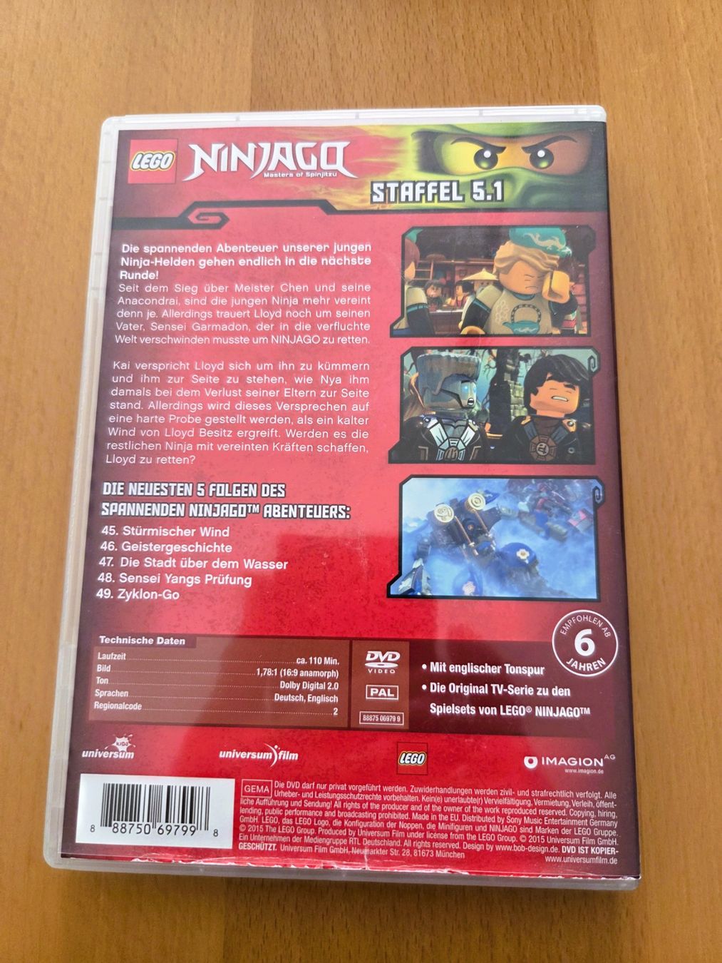 Tutti i DVDs: LEGO NINJAGA - DVD – Usato da Brüttisellen venduto da Nighttrain 1
