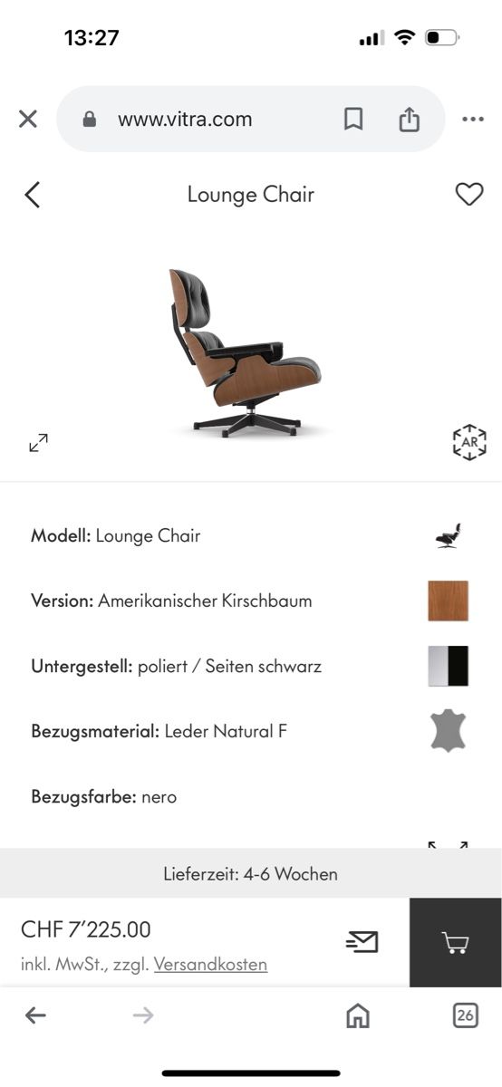 Vitra Liegen & Liegestühle: Eames Lounge Chair (NEW DIMENSIONS) – Gebraucht aus Zürich von Miguel-Zurich 4