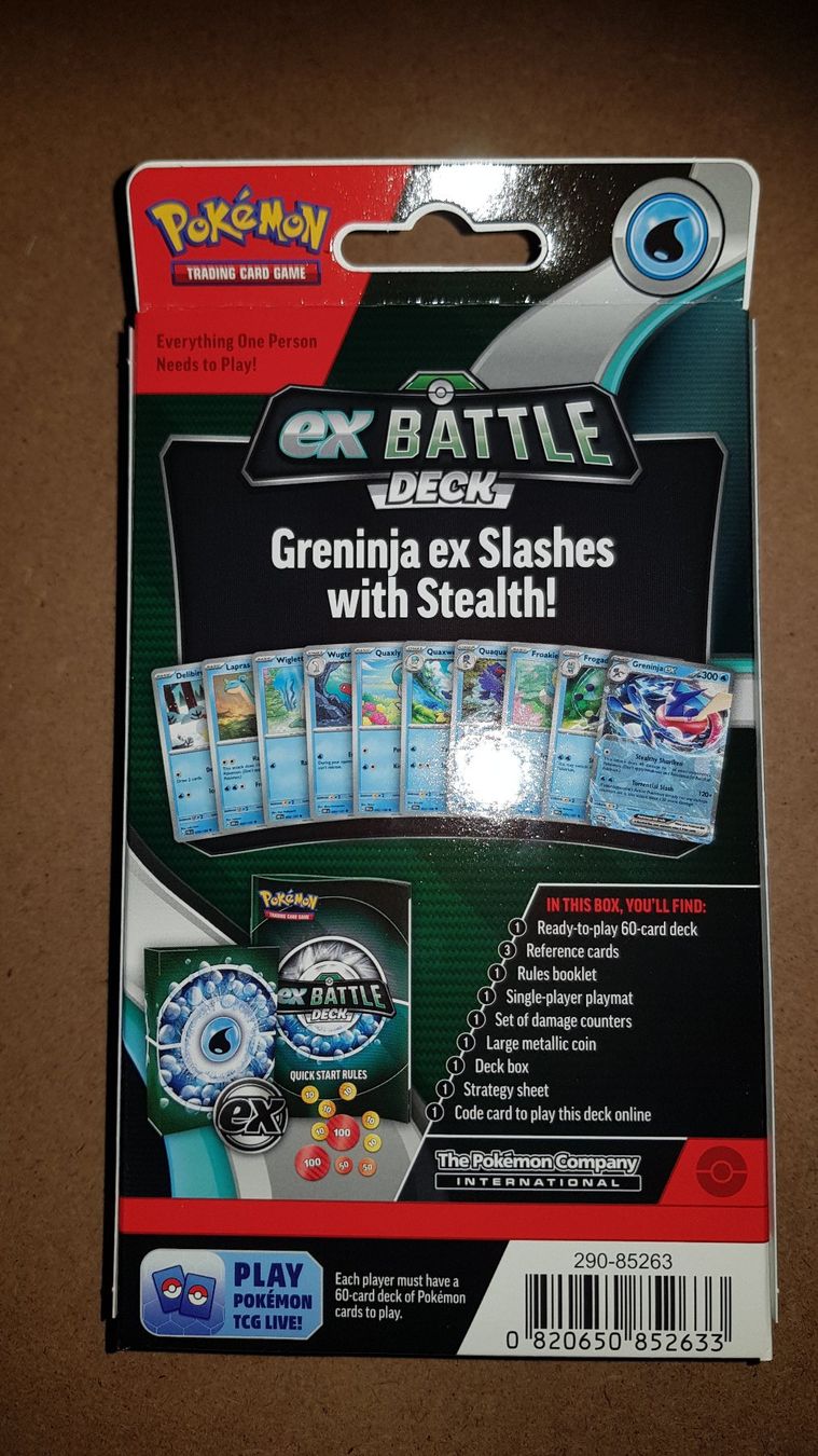 Pokémon Carte collezionabili: Pokémon Greninja ex Battle Deck (EN) – Nuovo e nell'imballaggio originale da Kreuzlingen venduto da Silva_Ludus 1