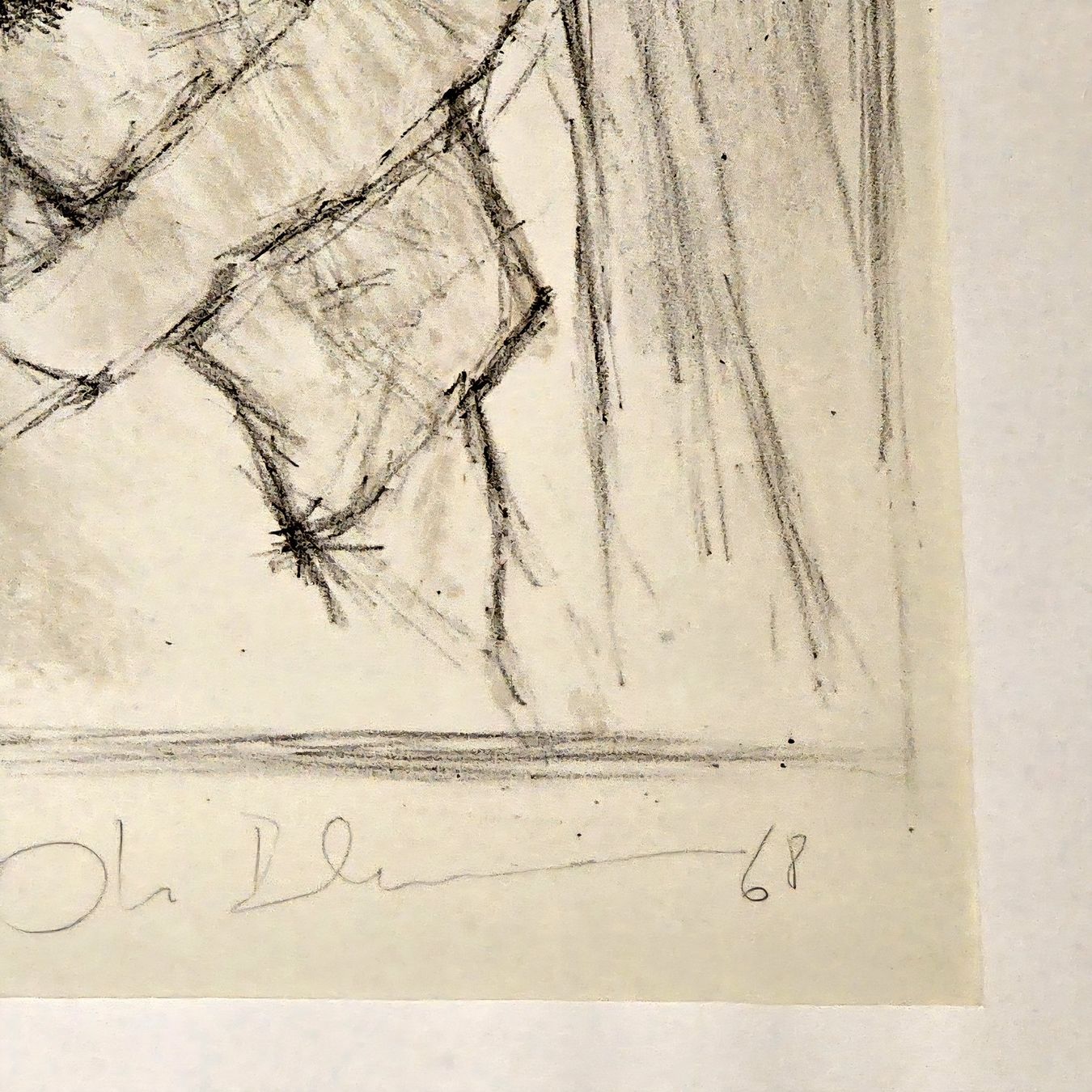 Grafica & Litografie: Otto Bachmann. Original-Lithografie. Handsigniert&datiert – Usato da Reinach BL venduto da Pendling 2