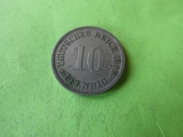 Dt. Reich 1909 G, 10 Pfennig