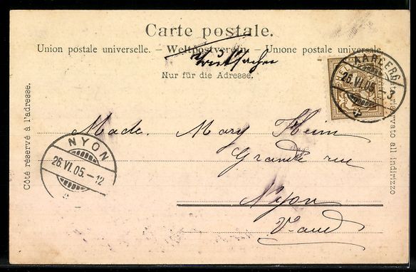 Cartoline postali: AK Aarberg, Partie an der Aare – Usato da Berlin venduto da bartko-reher 1