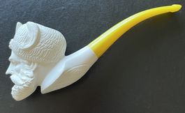 Meerschaumpfeife neu Türkei Sultankopf ohne Etui ohne Filter