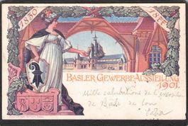#Basler Gewerbeausstellung 1901 , gel. 1901