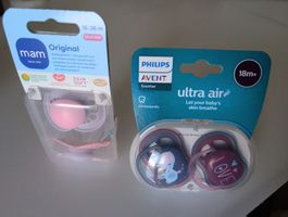 Nuggi-Set NEU: MAM 16-36M + Philips Avent Ultra Air 18M+