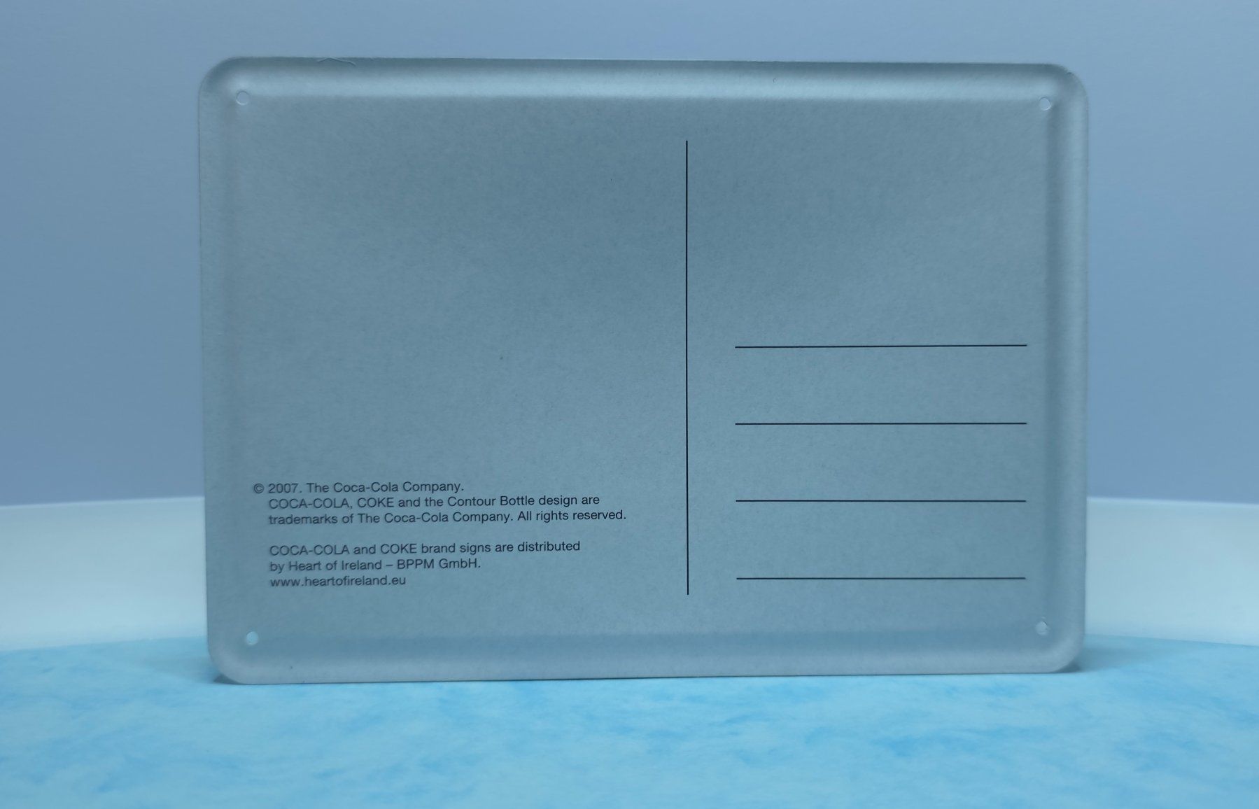 Coca-Cola Carte collezionabili: Coca Cola Blechschild  Postkarte 10x15cm – Nuovo (secondo la descrizione) da Altdorf UR venduto da papagalo 1