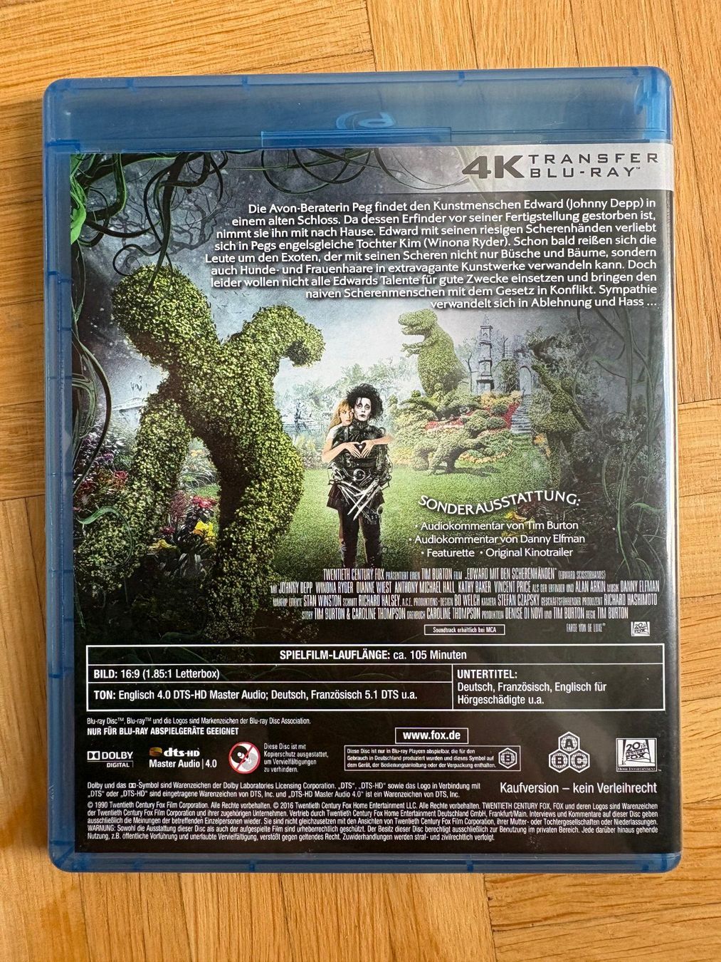 Tutti i DVDs: Edward mit den Scherenhänden - 25th Anniversary Edition – Nuovo (secondo la descrizione) da Zürich venduto da Malcom 2