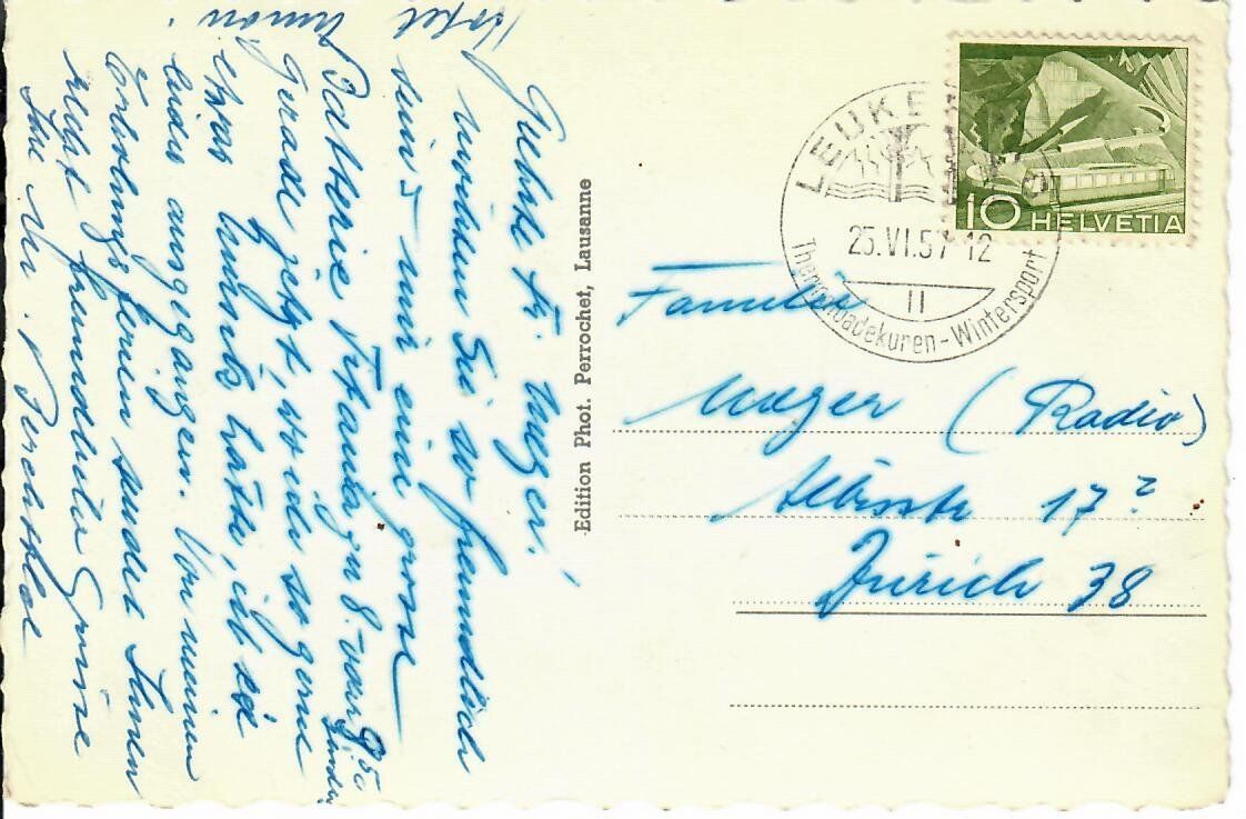 Cartoline postali: Leuker - Bad – Usato da Hochdorf venduto da Ziegel-16 1