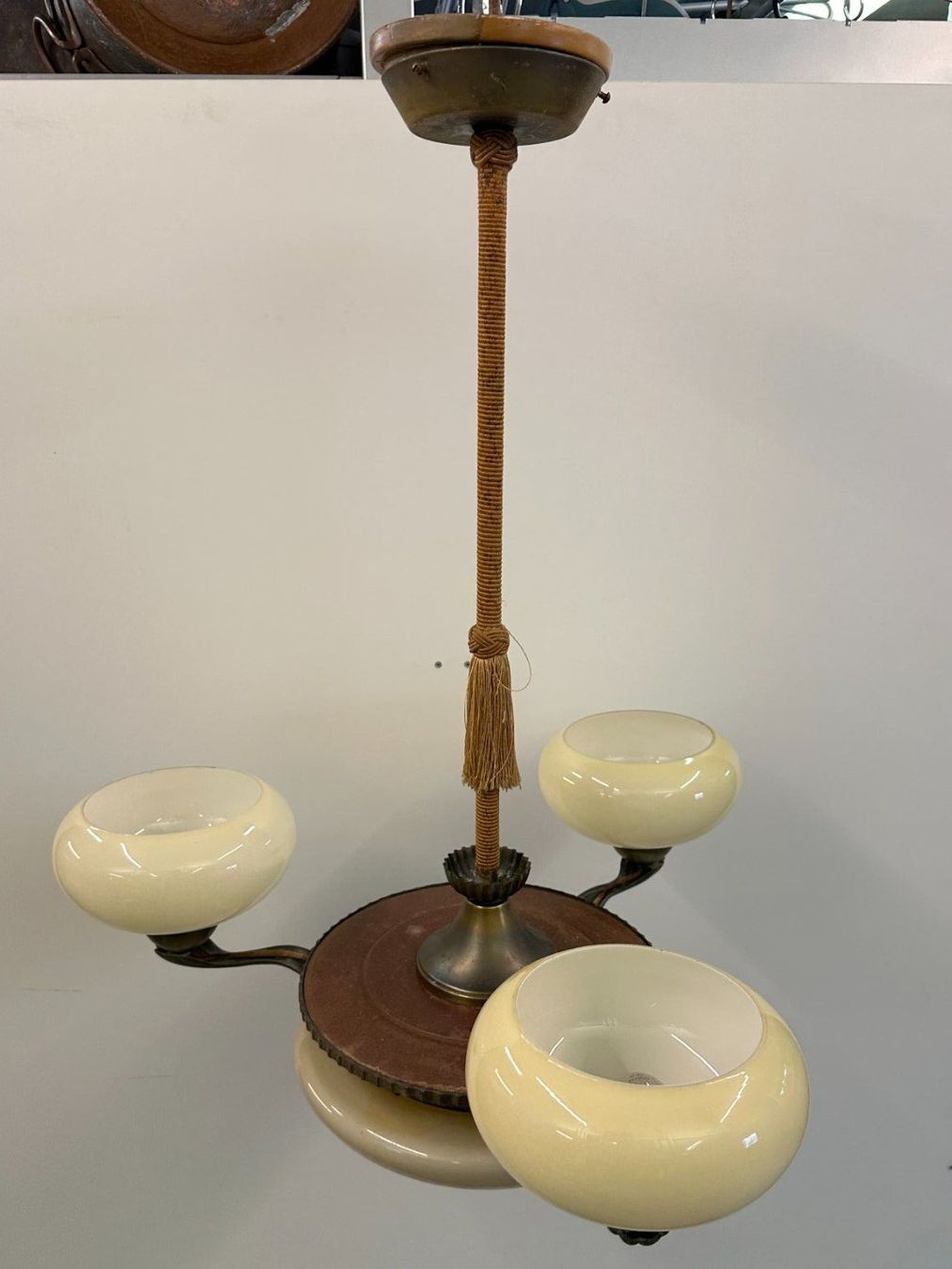 Lampadari & plafoniere: Vintage Hängelampe, Glaslampe Deckenleuchte – Usato da Luzern venduto da Lager6640 8