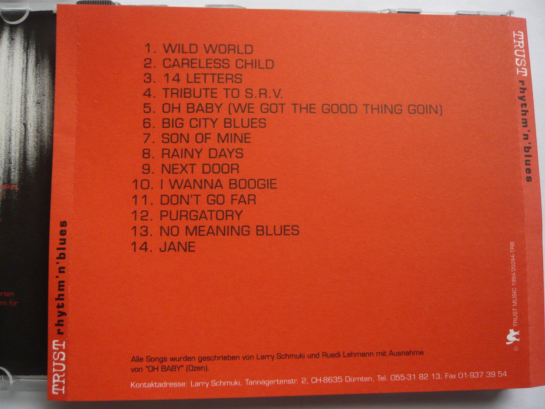 CD: TRUST RHYTHM'N BLUES – Usato da Winterthur venduto da Cajun 1