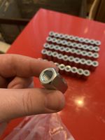 50x Edelstahl Langmutter M10 x 30 mm Neu und ungebraucht
