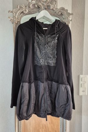 Rundholz Kapuzen Sweat Jacke schwarz Gr. L