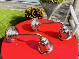 Bauhaus Chrom Art Deco Wandlampe Lampe Leuchte 1920/1930er