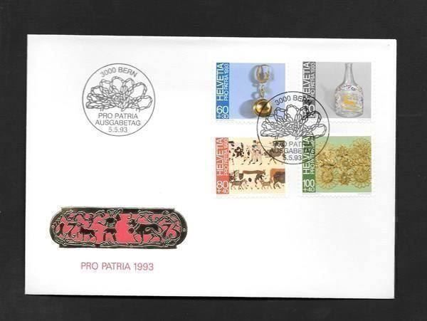 Tutti i francobolli: FDC Pro Patria Serie 1993; B239-B242 – Nuovo (secondo la descrizione) da Olten venduto da clotaldi