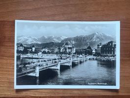 AK  ca1930  Luzern Bahnhof  ungelaufen   (G1867)