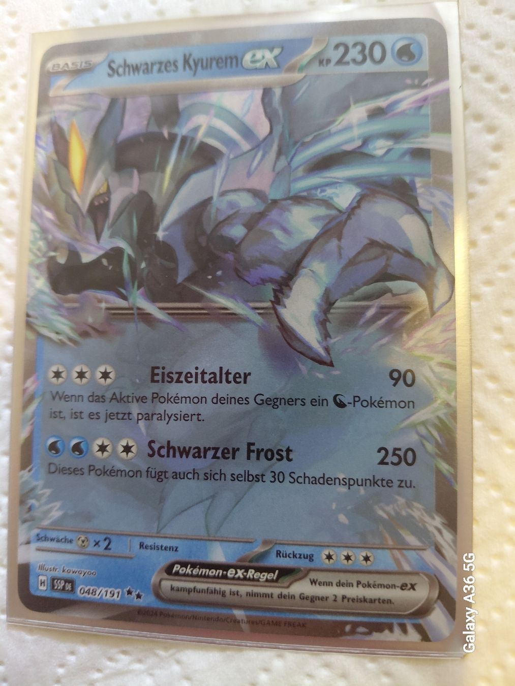Pokémon Sammelbilder & Trading cards: Schwarzes Kyurem ex 048/191 – Neu (gemäss Beschreibung) aus Zuchwil von Sam-ler-in