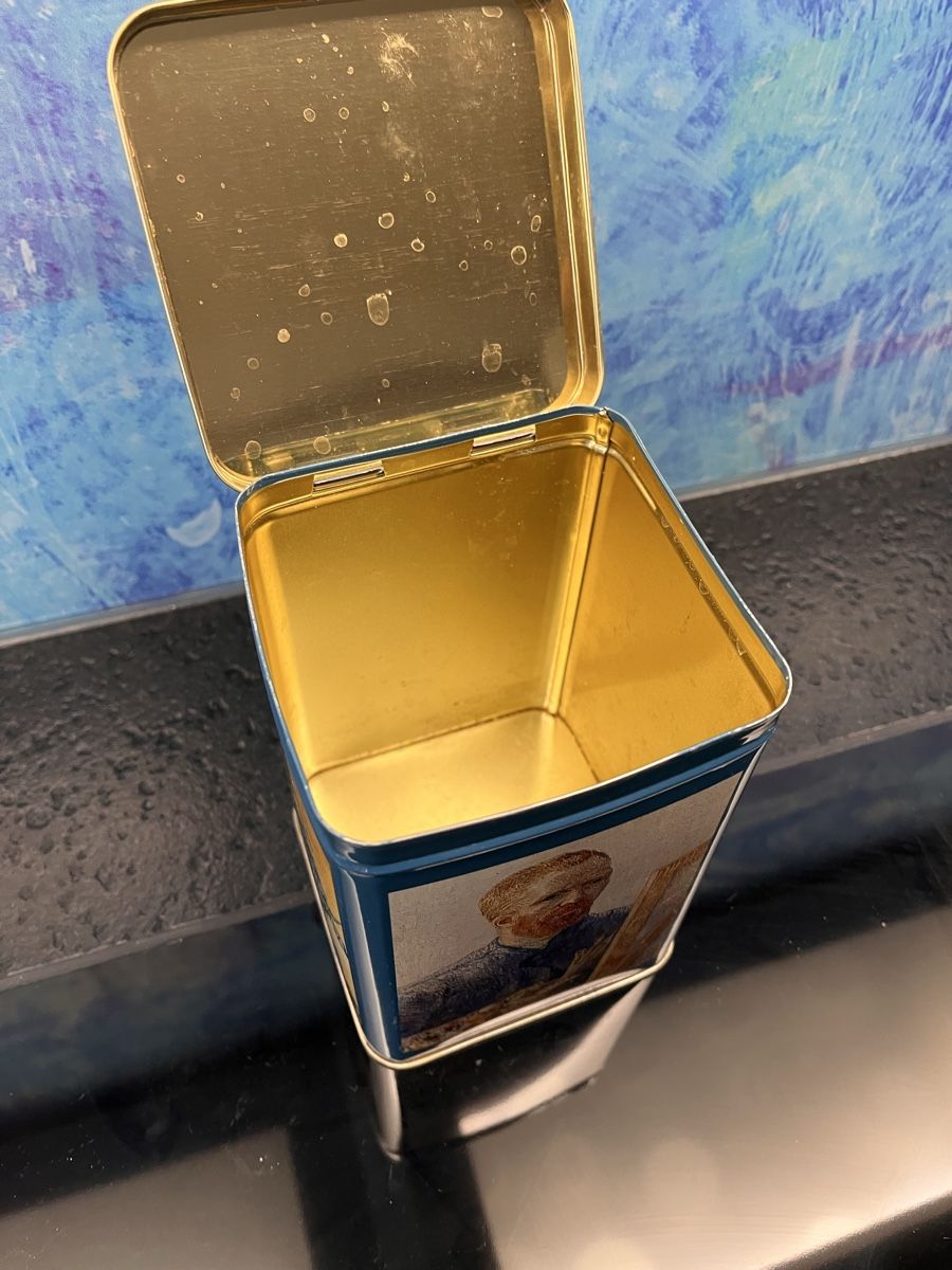 Tutte le decorazioni: Vincent Van Gogh Blechdose 1990 Sammelobjekt Rosenberg Dose – Usato da Frauenfeld venduto da Babytimmy 3