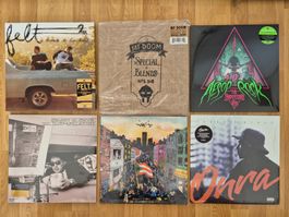 Neuwertige Hip-Hop Vinyl Sammlung bestehend aus 17 LP (mint)