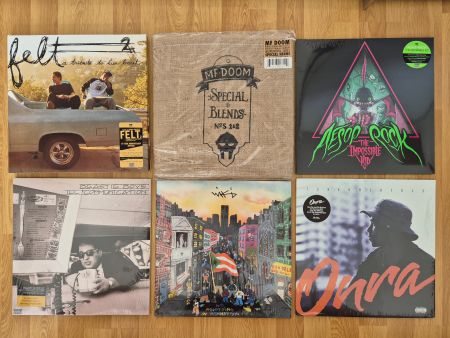 Neuwertige Hip-Hop Vinyl Sammlung bestehend aus 17 LP (mint)
