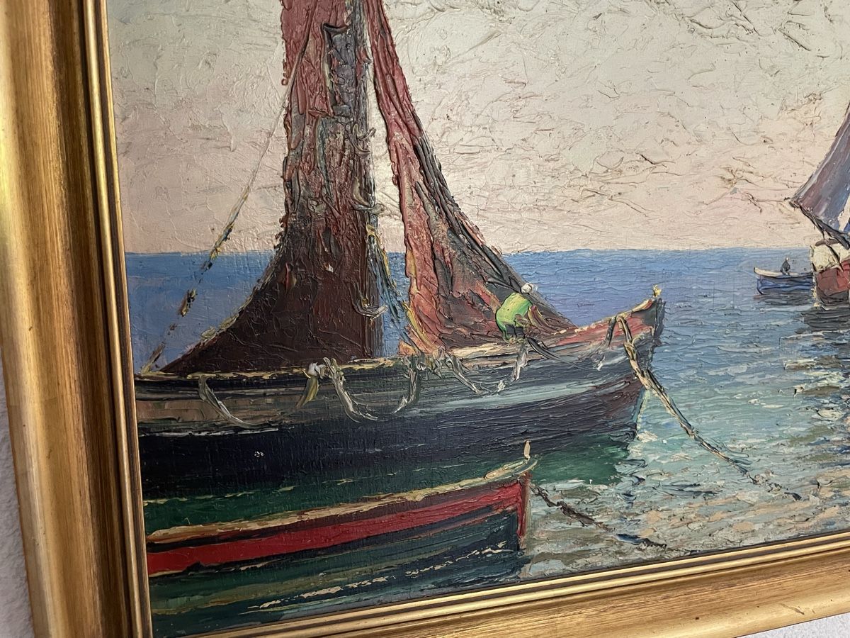 Tableaux: Huile au couteau sur contreplaqué 1940 Louis Bissinger – D'occasion à Lamboing par christopheO 3