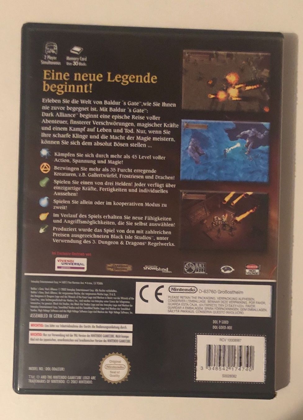 Jeux: Baldurs Gate für Nintendo Game Cube – D'occasion à Kestenholz par Mad18 1