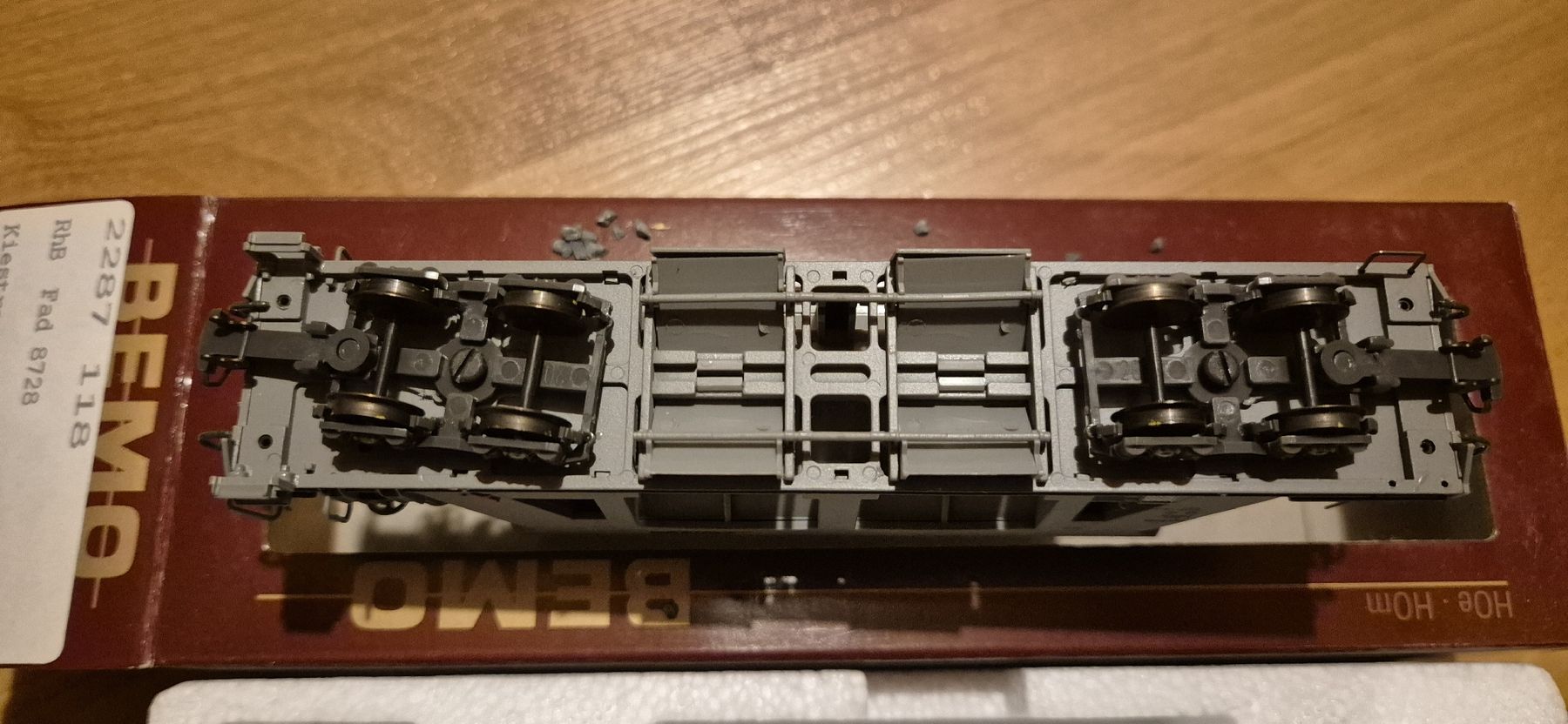 Bemo Modellini di ferrovie: Bemo 2287 118 RhB Kieswagen Fsd 8728 – Usato da Illhart venduto da Markus203 4