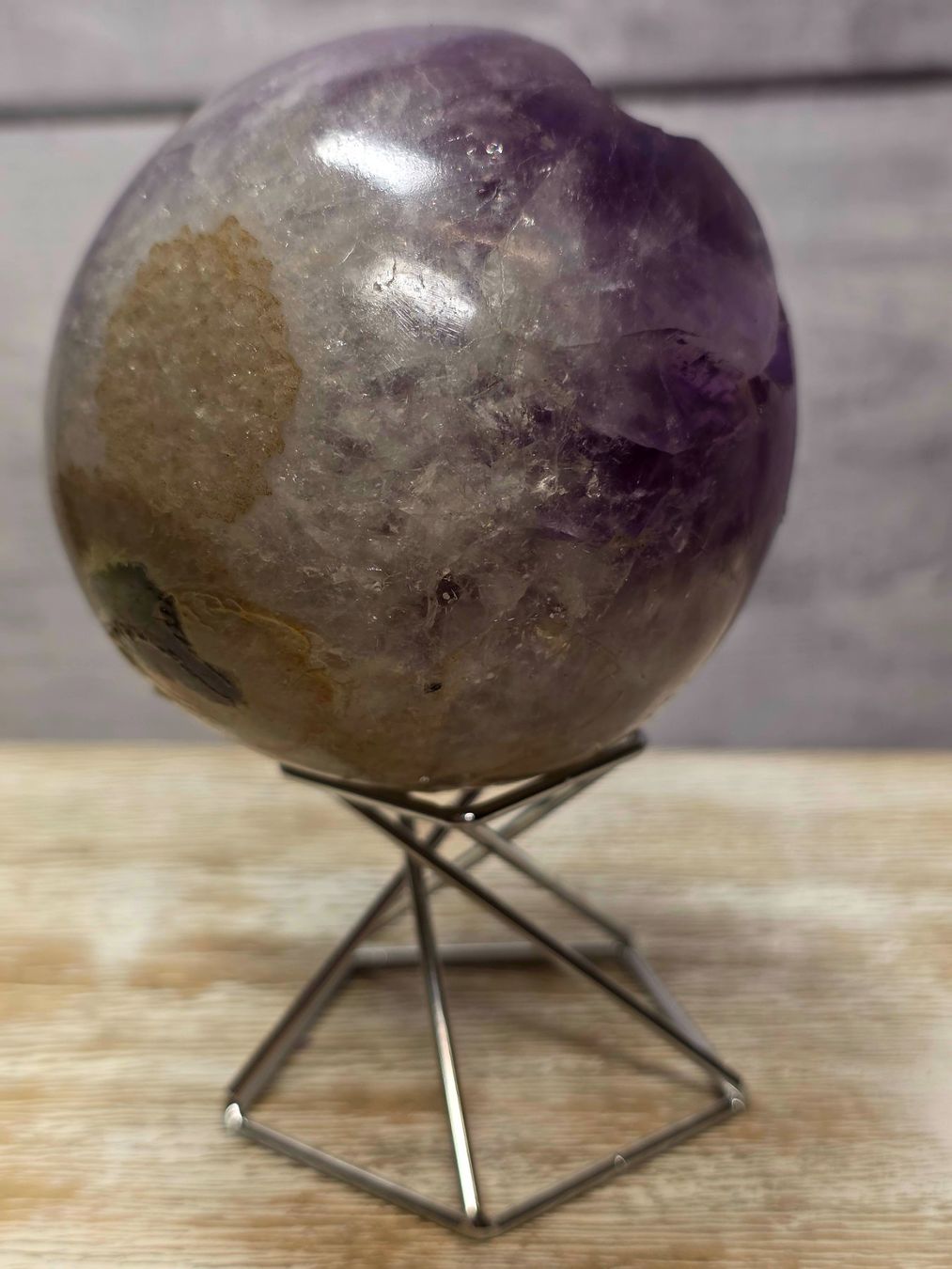 Minerali & Pietre curative: Amethyst Drusenkugel 70mm 438g – Nuovo e nell'imballaggio originale da Matzingen venduto da Shay_Crystalz 2