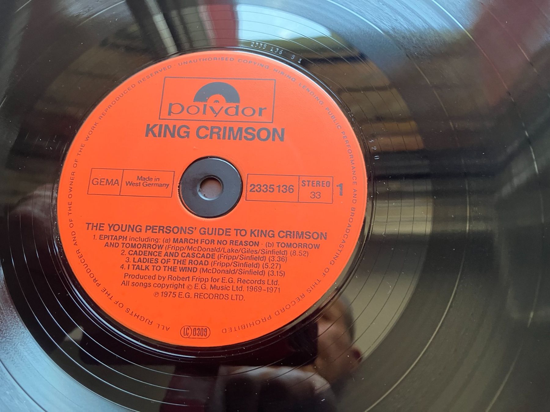 Vinyles: King Crimson – D'occasion à Aarwangen par Jukebox3 7