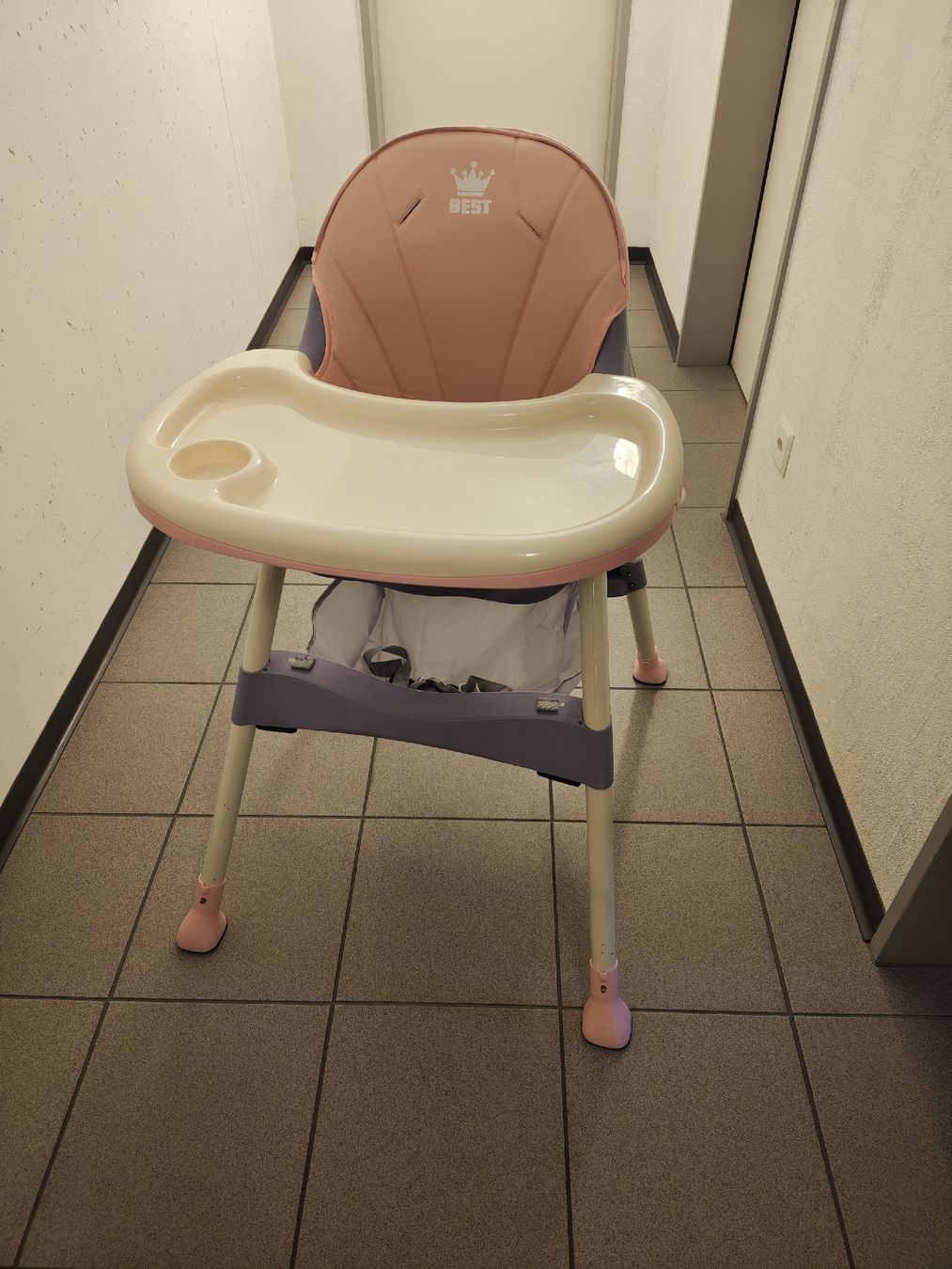 Seggioloni: Kinderhochstuhl mit Sitzverkleinerer rosa/grau – Usato da Wattwil venduto da nuz_v66l 7