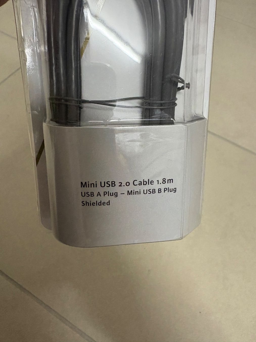 Cavi: Neues Mini USB 2.0 Kabel, 1.8m - Top Zustand – Usato da Basel venduto da Tierschutz-Flohmi 1