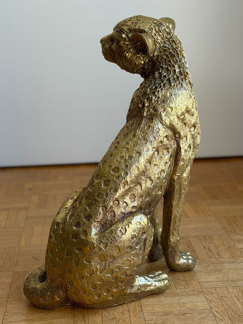 Sculture & Statue: Gepard Skulptur goldfarben 49 cm – Usato da Winterthur venduto da HB777 2