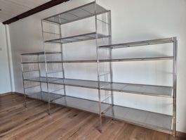 Metallregal System verchromt, gebraucht, sehr guter Zustand