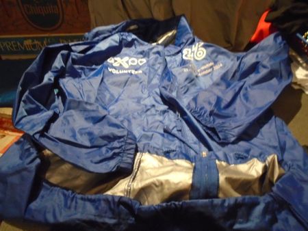 Regenjacke Grösse 2 XL, blau Volunteer