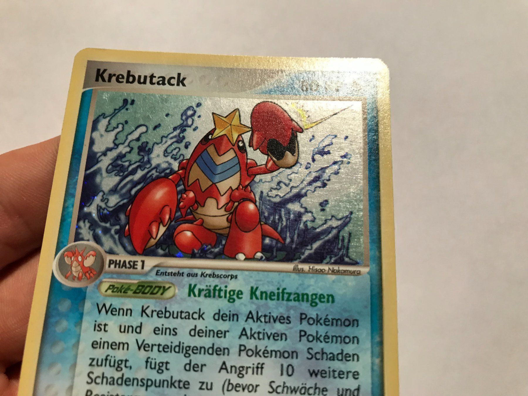 Pokémon Sammelbilder & Trading cards: Krebutack holo – Gebraucht aus Hagendorn von Pokecollectorch 1