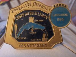 1965 rallye oldtimer auto plaquette collector rare rennen