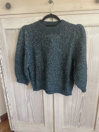 Neu Wrap London Alpaka-Mix Pullover Petrol Gr. S