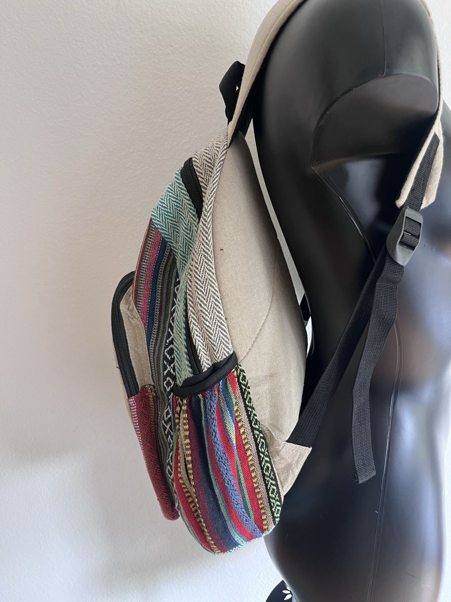 Rucksäcke: Rucksack aus Hanf mit OM Zeichen, neuwertig – Neu (gemäss Beschreibung) aus Baden von Didi_sunshine 2