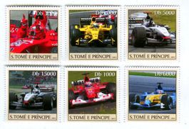 Briefmarken "Formel 1". São Tomé und Príncipe