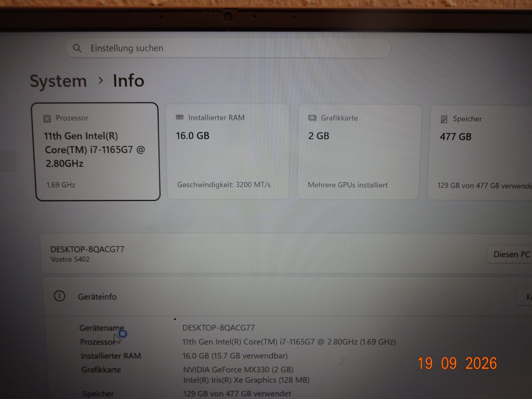 Dell Notebooks: DELL VOSTRO – Gebraucht aus Winterthur von Starrite 2