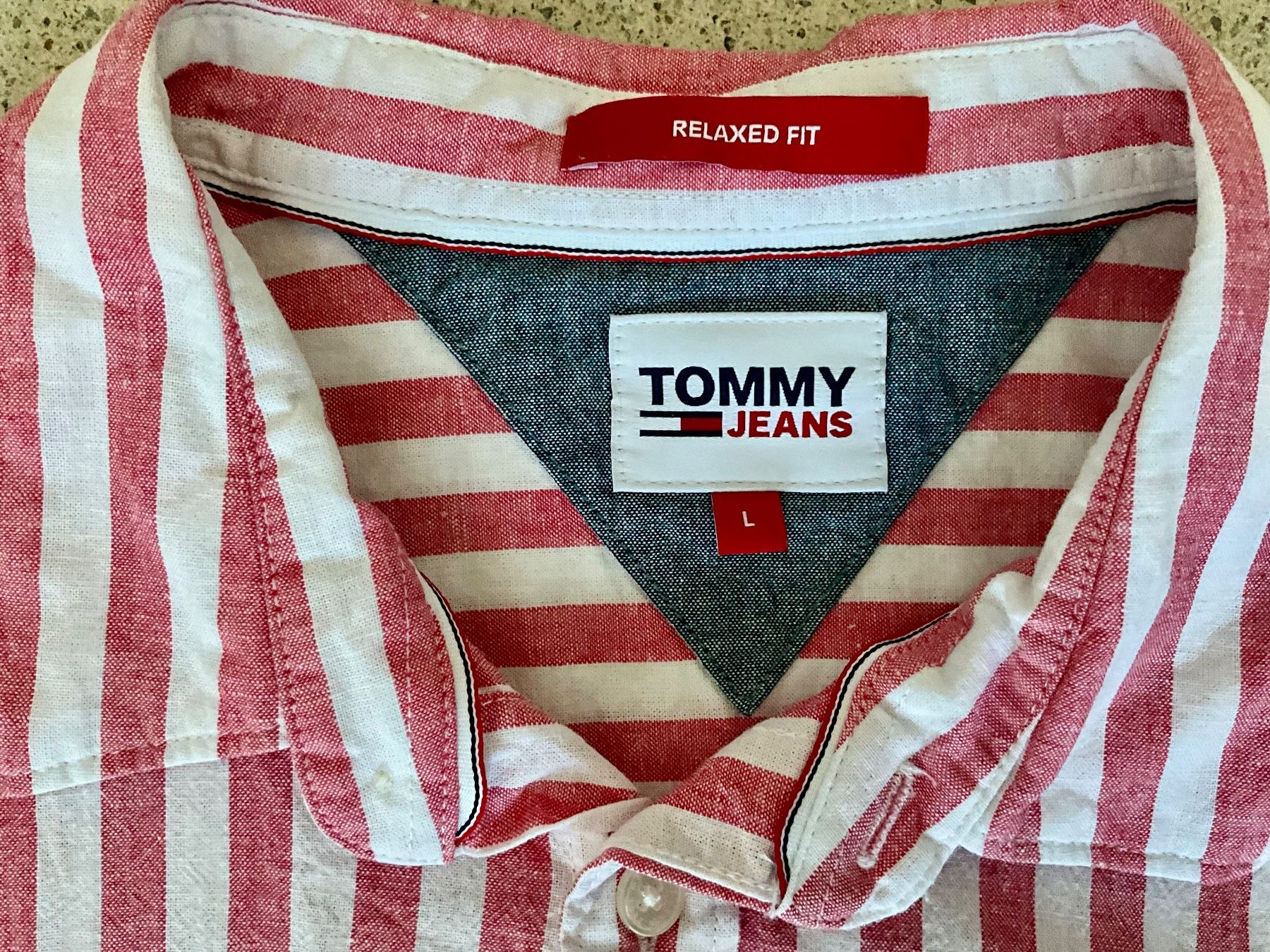 Tommy Hilfiger Camicie: Tommy Jeans Hemd - red (Large) – Nuovo e nell'imballaggio originale da Zürich venduto da Matz2001 6