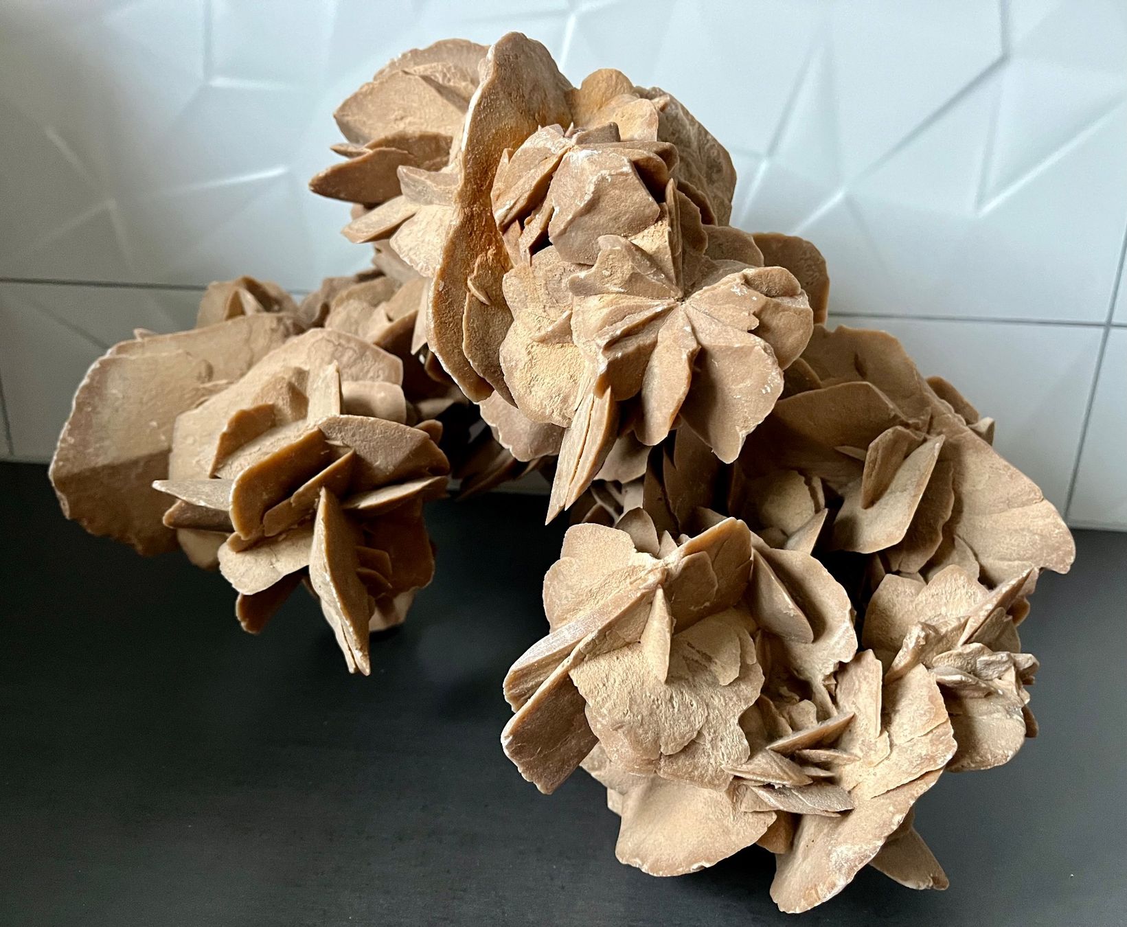 Mineralien & Heilsteine: Rare rose des sables, grande, unique, de collection – Neu und originalverpackt aus Chavornay von HDesH 1