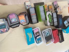 Grosse collection cartes Pokémon (classeur + boosters + deck