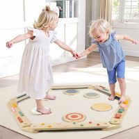 Montessori Schwebebalken Holz Balanciersteine Kinder