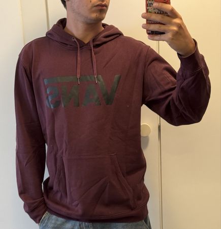 Sweat à capuche VANS bordeaux taille L bon état