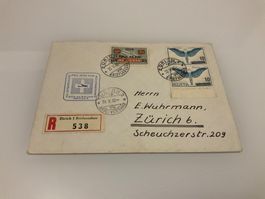 1938 SF38.1k, Pro Aero R-Flugbrief, eingesch. von ZH-LU